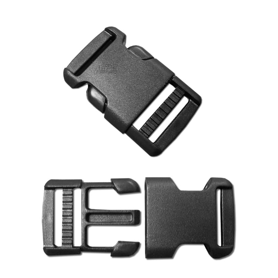 Fecho Engate Rápido Médio Kit com 2 Para Bolsas Mochilas Coleiras 25mm