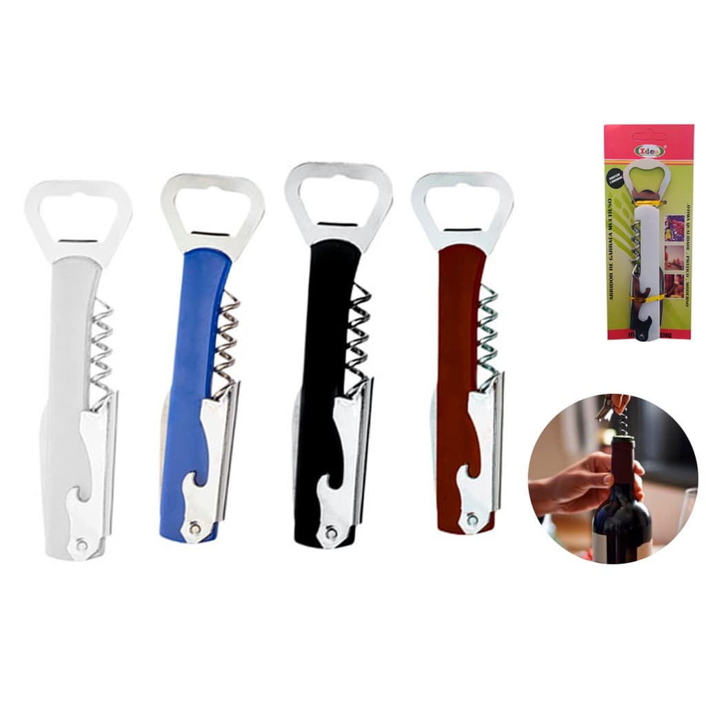 Saca Rolhas De Vinhos Abridor de Garrafa Profissional Inox