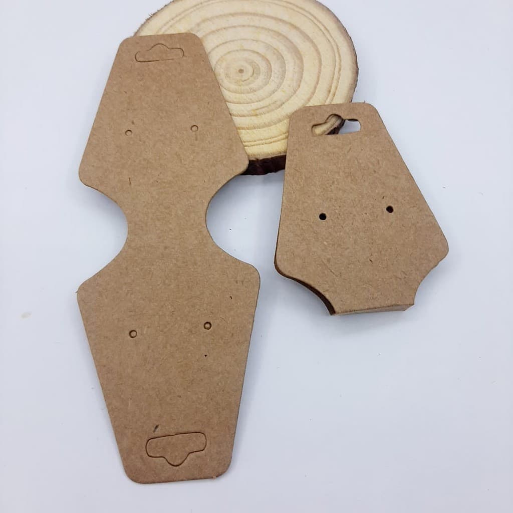 Tag Gravata Kraft Cartela para Pulseira Tiara Corrente Embalagem para Bijouteria