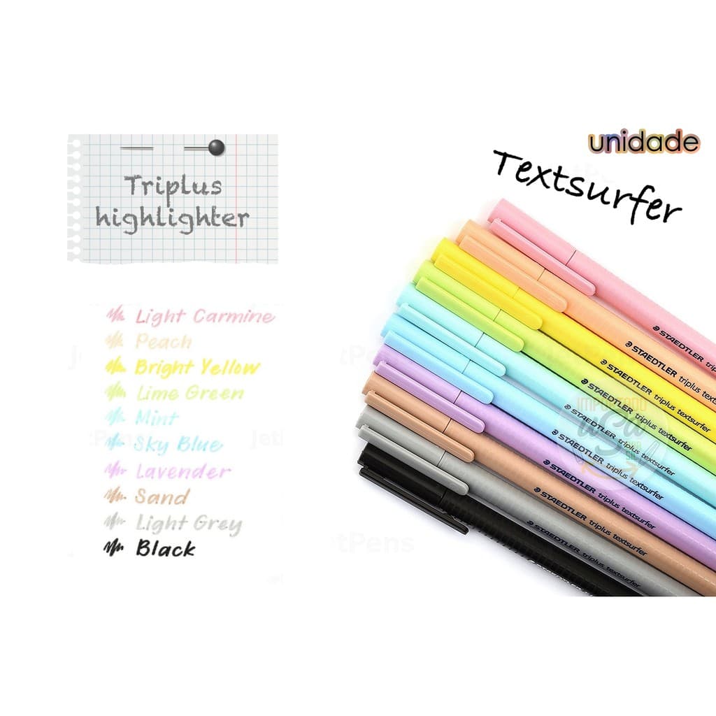 Staedtler, Caneta marca texto Triplus Textsurfer - Vintage, Pastel ou Neon - Unidade