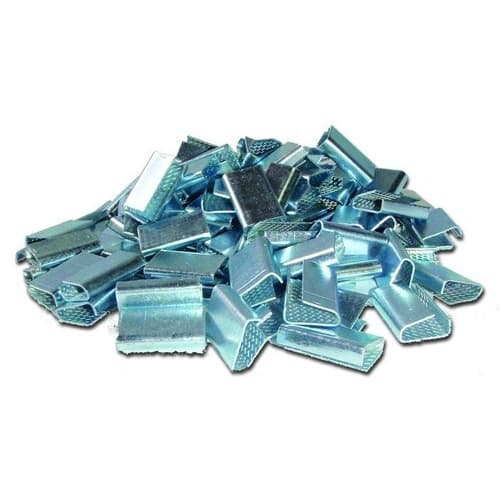 Selo Metálico Para Fita Cinta Arquear Pet Verde 16mm