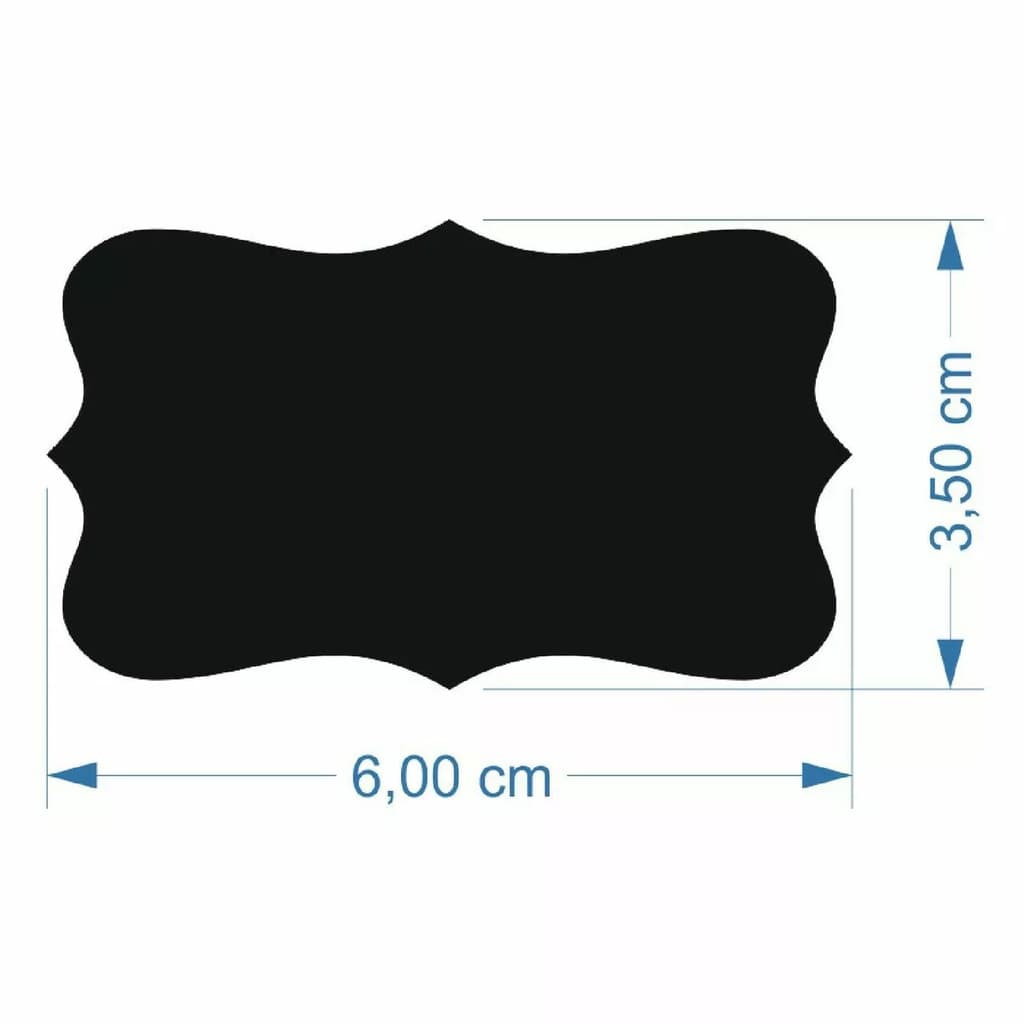 36 Etiquetas Adesivas Lousa Potes Porta Tempero Condimentos 6 cm X 3,5 cm
