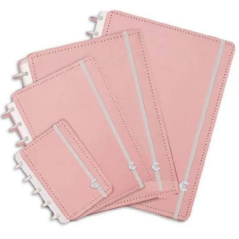 Caderno Inteligente Rose Pastel A5, Médio e Grande 80fls. - Caderno Inteligente