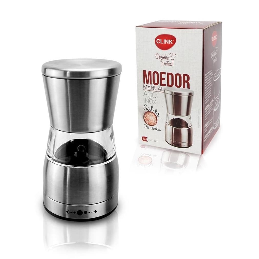 Moedor Manual Triturador Pimenta Do Reino Sal Grosso Tempero