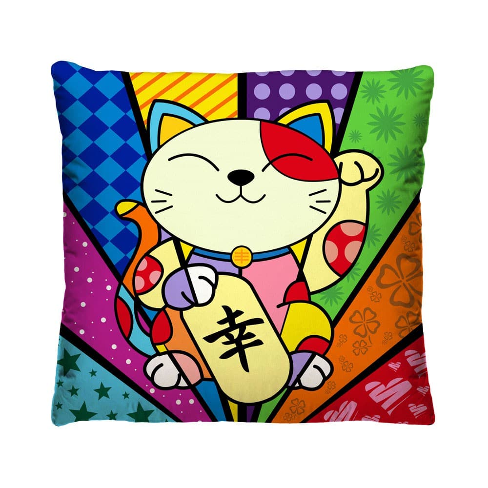 Capa de Almofada 40x40 Gato Romero Brito