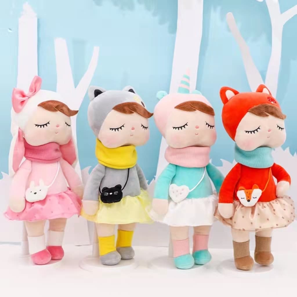 Brinquedo Infantil Boneca Pelúcia Angel  Presentes para Crianças Bebês Pelucias