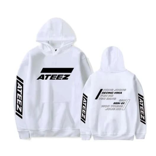 Moletom canguru Ateez Todos Integrantes Kpop Music Banda
