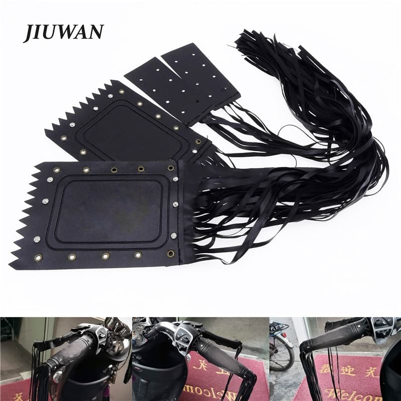 Manopla De Couro Protetora Universal Para Guidão De Motocicleta Harley