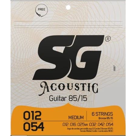 Encordoamento Sg Cordas Para Violão 012 Aço Bronze 85/15.