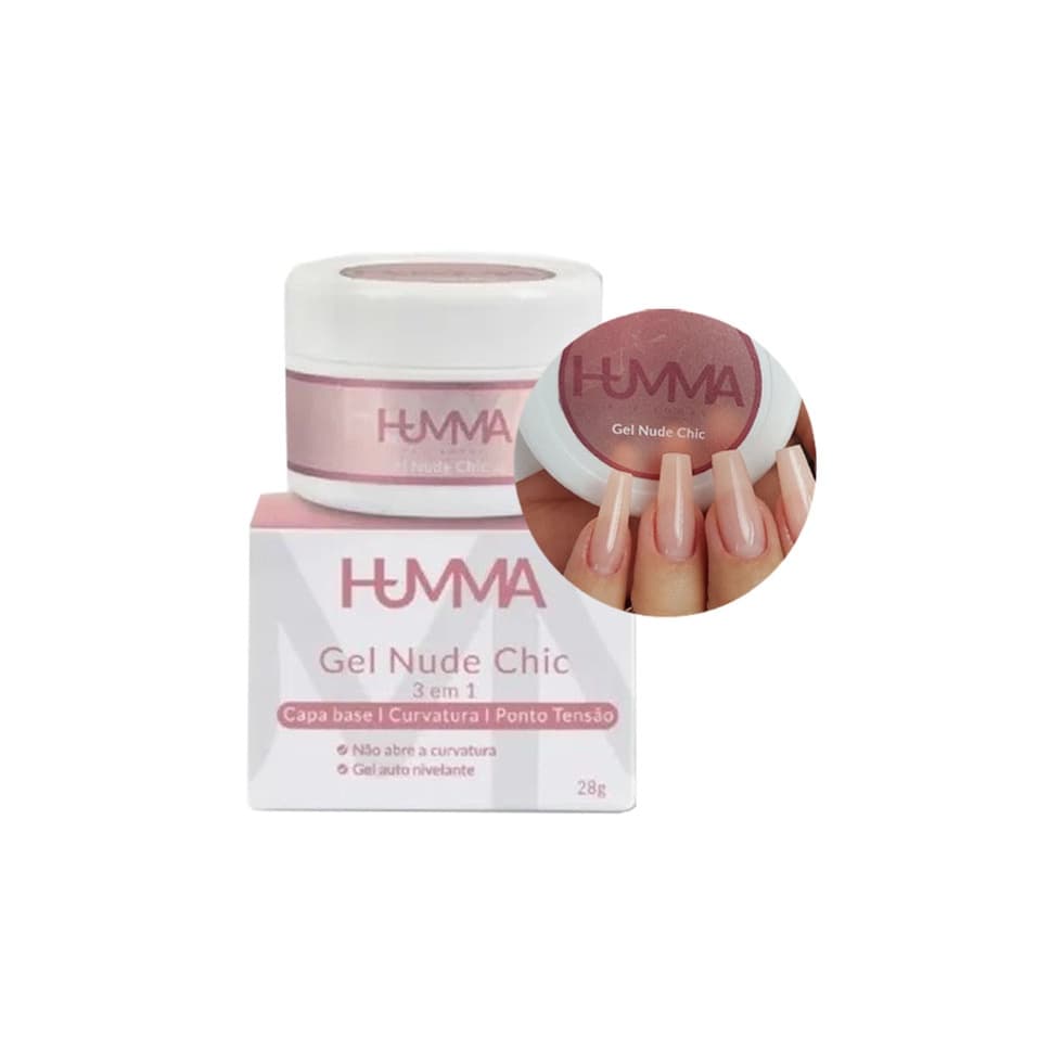 Gel Humma Nude Chic Lançamento C/ 28g - Envio 24 Horas