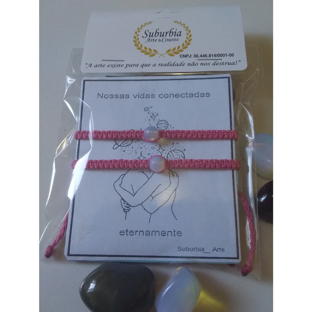 Pulseira da Amizade Pedra da Lua.