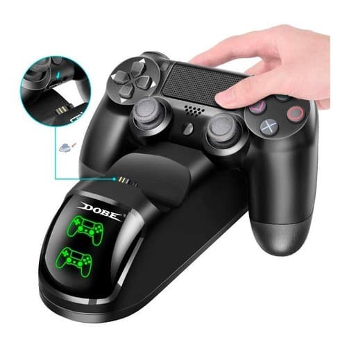Dock Station Duplo P/ Controle Ps4,slim, Pro Base Carregador
