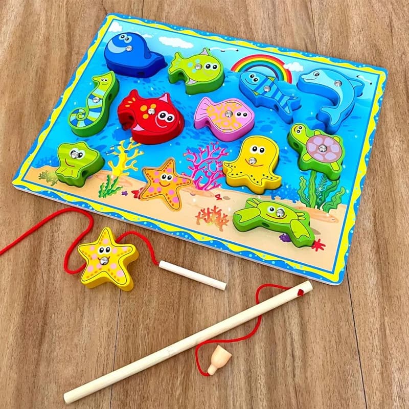 Brinquedo Educativo Pedagogico Pescaria Divertida Com Imã Toymix