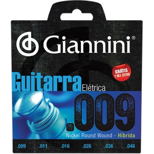 Encordoamento Guitarra Giannini Geegst .009 Envio Grátis