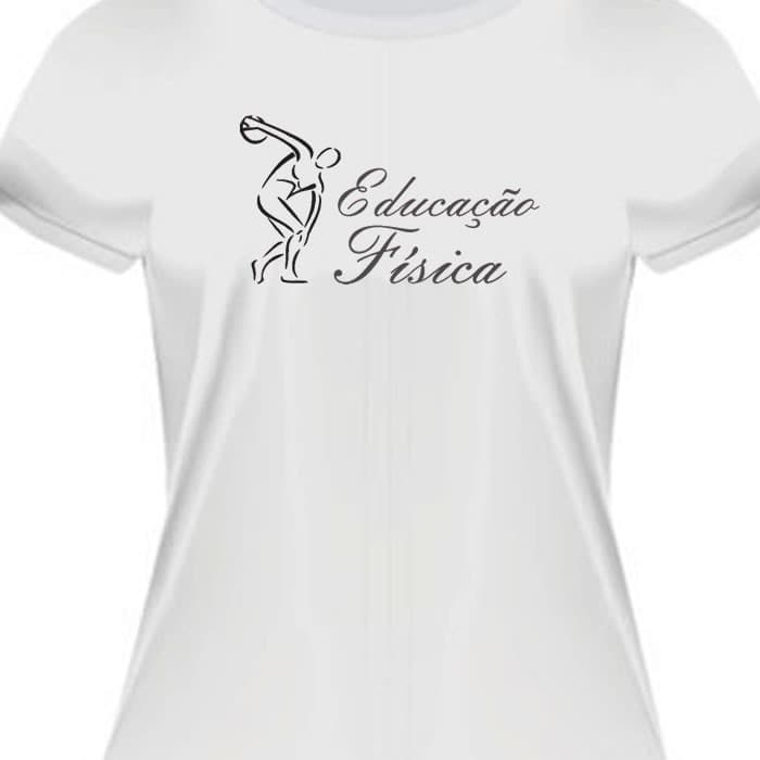 Camiseta baby look Educação física