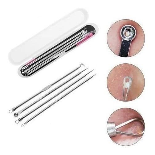 Removedor Inox De Cravo E Espinhas Kit 4 Agulhas