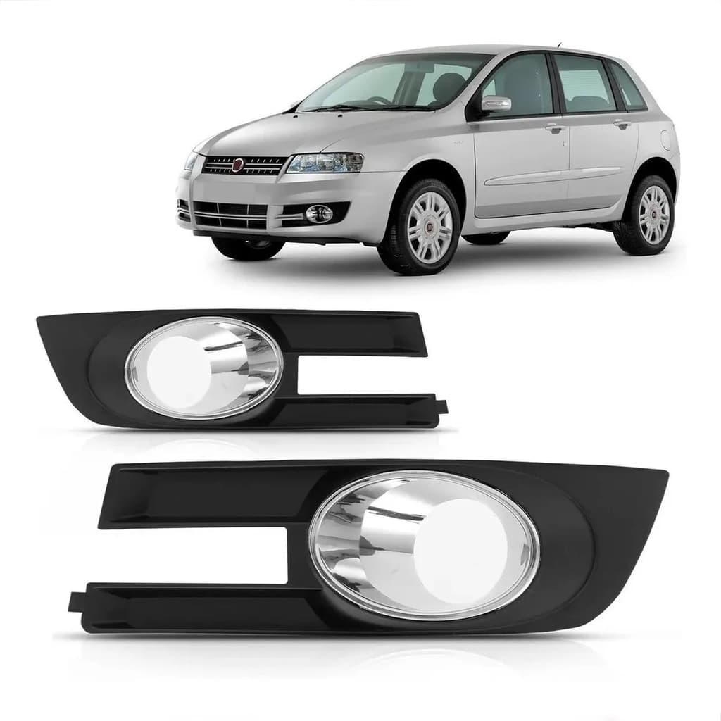 Grade Milha Stilo 2008 2009 2010 2011 2012 Aro Cromado Com Furo