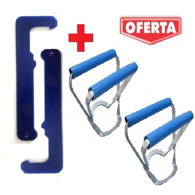Kit  2 Abridores  de Tampa de Garrafa de Agua galao + 2  Pegador Alça Garra Gancho