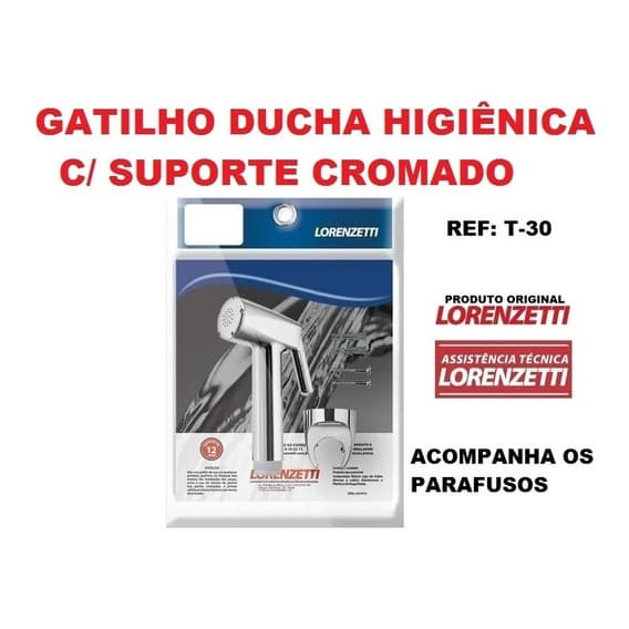 Ducha Manual Cromado p/ Ducha Higienica Lorenzetti