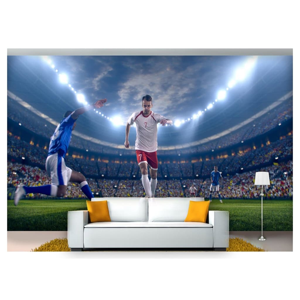 papel de parede Esportes Futebol Bola Campo 3D m² SPT35