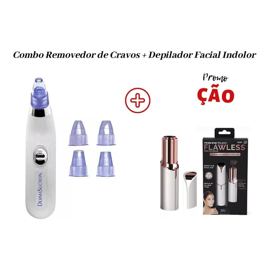 Combo Removedor De Cravos + Removedor Facial Indolor Pilha