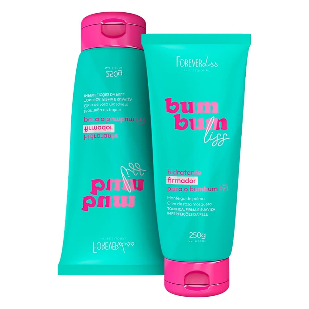 Kit 02 Forever Liss Bumbum Liss Hidratante Firmador 250g