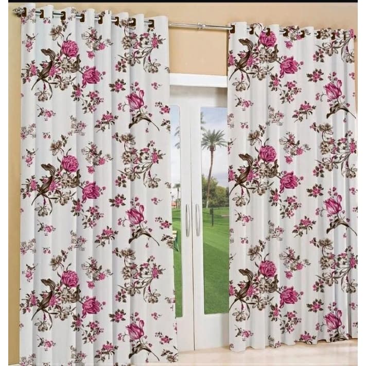 Cortina Rustica para Sala e Quarto Estampada Decoração Elegante  3,00m x 2,70m - casa nova