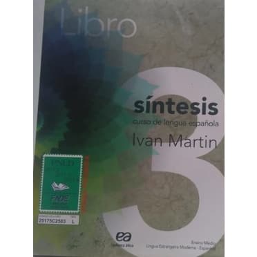 Síntesis Espanhol Ensino Médio e Cd 3 de Ivan Martins pela Ática (2012)