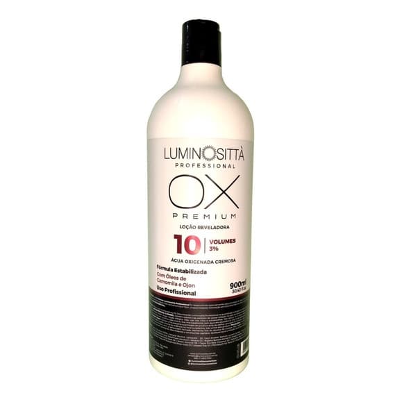 Água Oxigenada Ox 10 Volumes 900ml Luminosittà Premium Pro