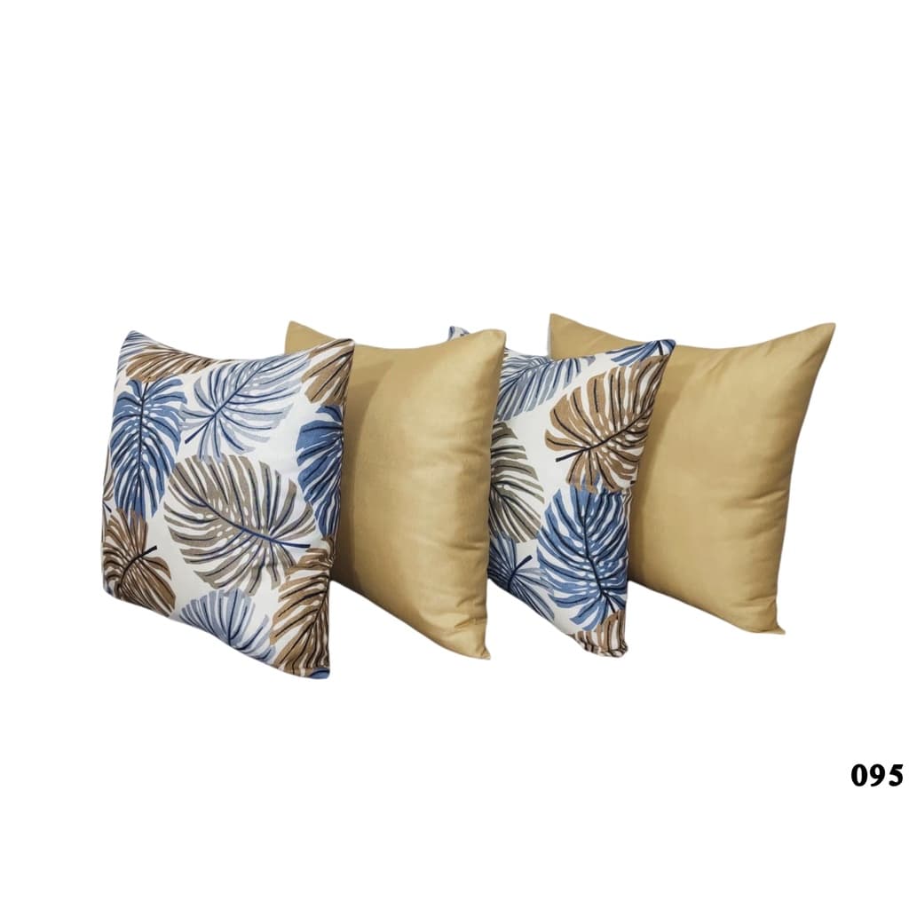 Kit C/4 Capas de Almofadas 45x45 Com Zíper Invisível Mod 095