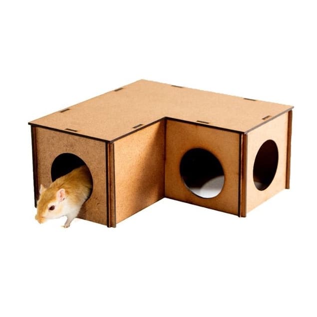 Toca L Para Hamster Gerbil Toquinha Roedores