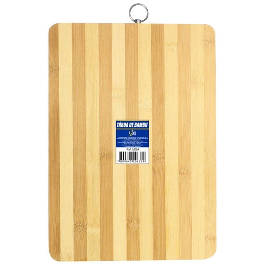 TÁBUA PARA CORTE EM BAMBU 34x24x1cm higiênica Ecológica