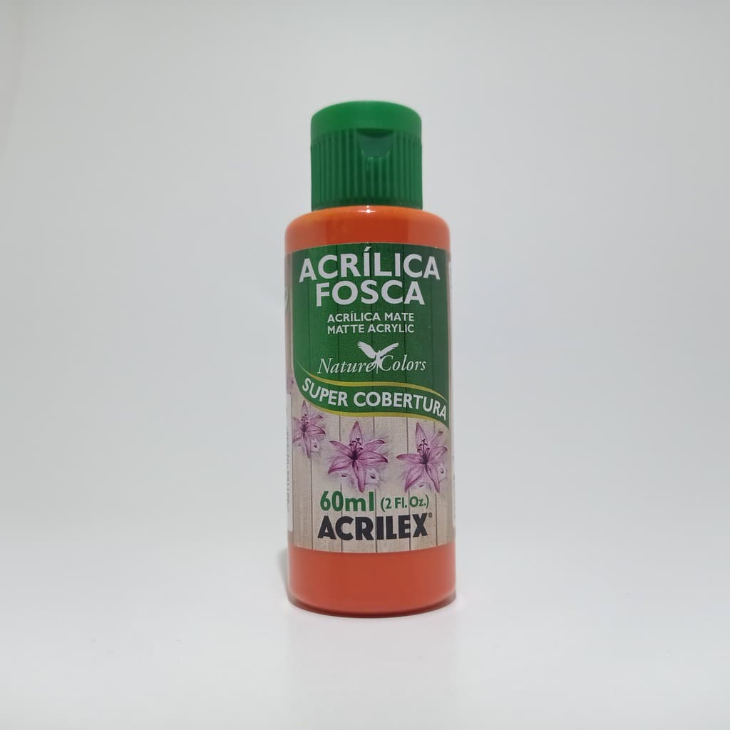 Tinta Acrílica Fosca 60ml -  Vermelho Vivo 541 linha Natural collors - MDF