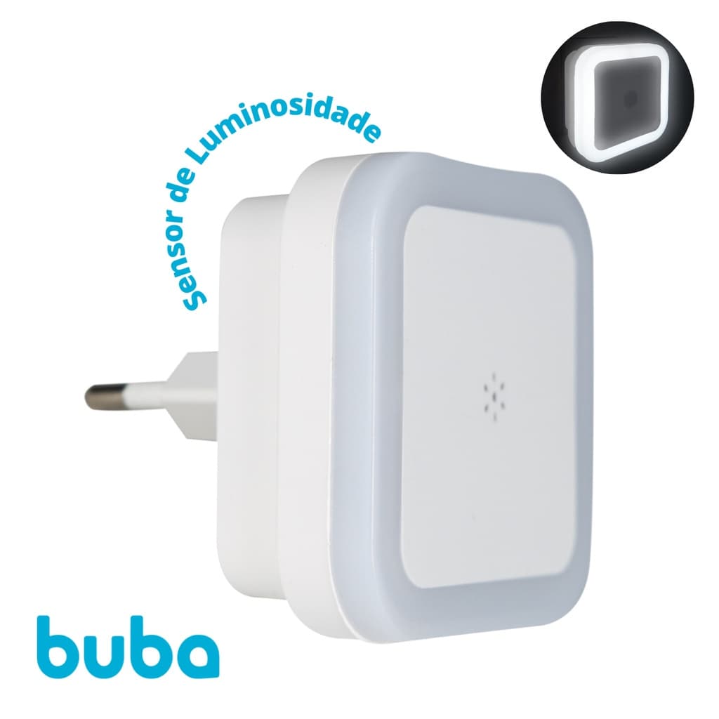 Luminária Led Luz Noturna Com Sensor De Luminosidade Para Quarto de Tomada