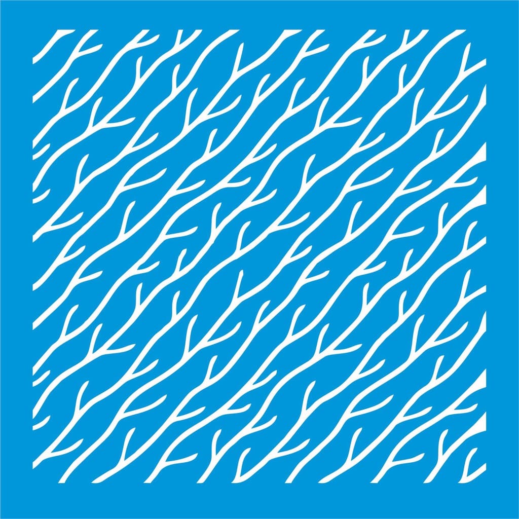 Stencil Galhinhos para pintura - Tamanho 17x17 cm -  1 Unidade