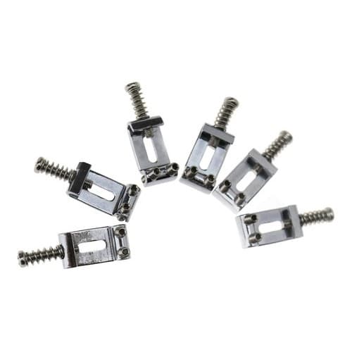 Kit 6 Carrinho Saddle Ponte De Guitarra Strato Stratocaster