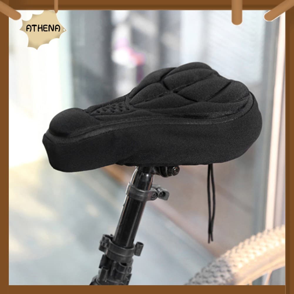 AT + Thick Cycling Bicycle EVA Pad Seat Caso Capa De Selim Confortável Almofada De Bicicleta