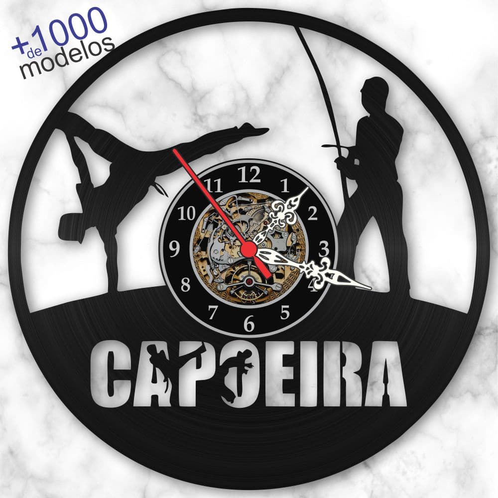 Relógio Parede Capoeira Luta Arte Marcial Esportes Vinil Lp