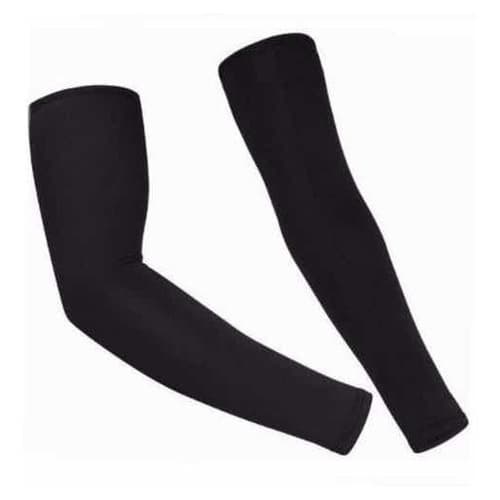 Par De Manguito Ciclismo Moto Proteção Solar Preto Fps +50