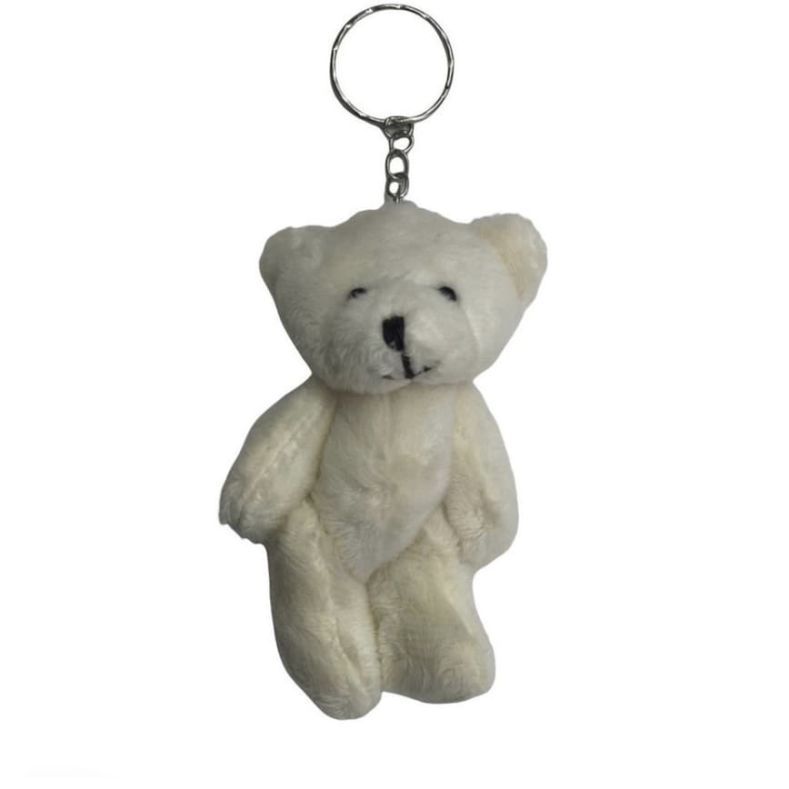 Jogo De 5 Mini Chaveiro Lembrancinha Ursinho / Urso De 8cm