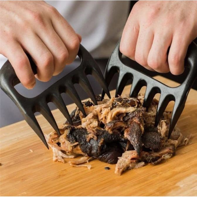 2 x Garra de Urso Para Churrasco Desfiador Carne Frango