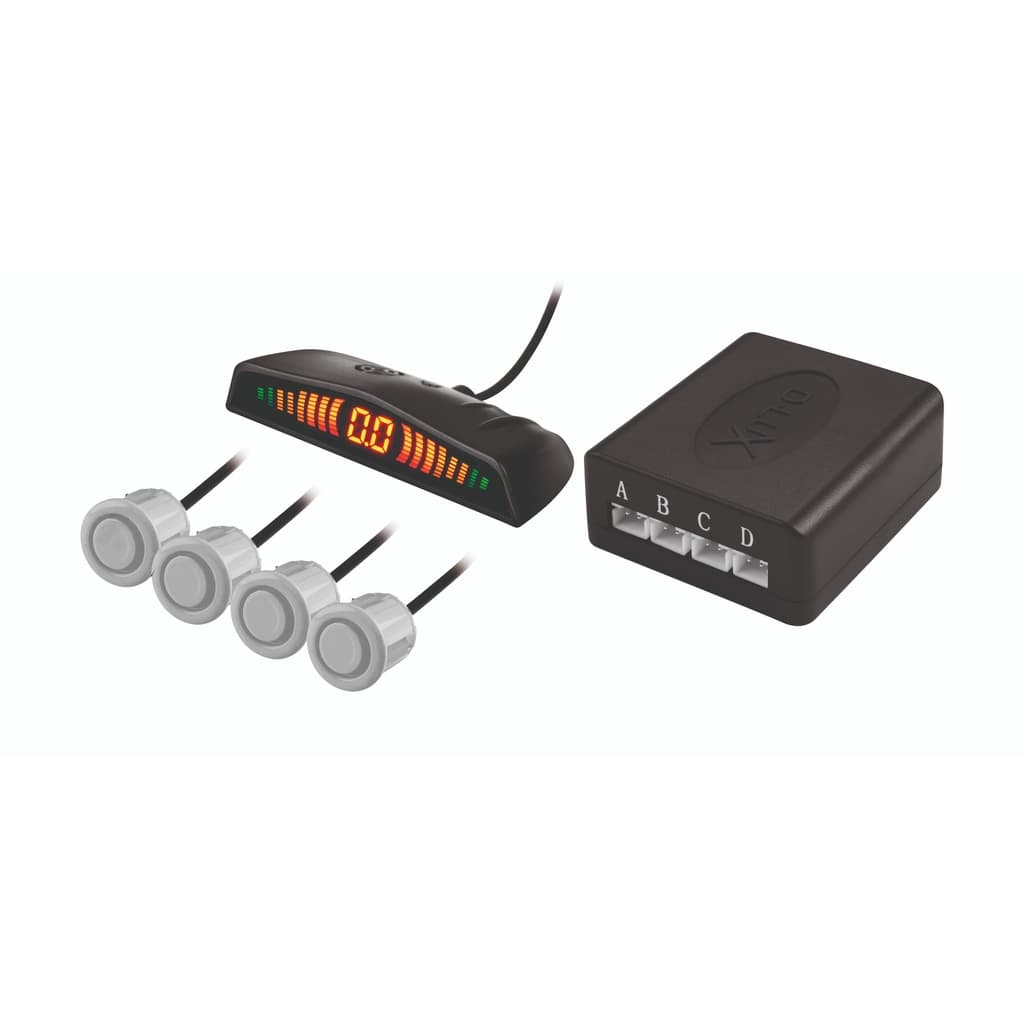 Sensor De Estacionamento 4 Pontos Prata Com Display De Led