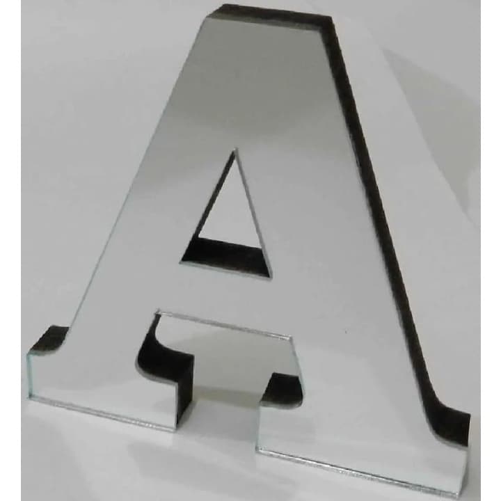 1 - Letras ALFABETOS Espelhadas A,B,C,D,E,F,G,H,I,J.K.L.M.N.O.P.Q.R,S,T,U,V,W,Y,Z 11 Cm Mdf E Acrilico