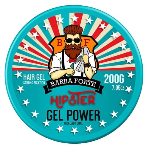 Gel Power Fixação Forte Hipster Barba Forte