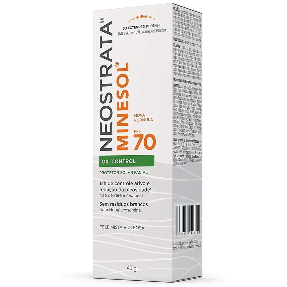 PROTETOR NEOSTRATA MINESOL FPS 70 OIL CONTROL 40 G