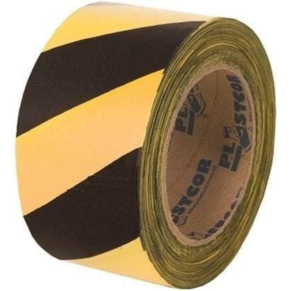 Fita Zebrada 70mm X 200mt Amarelo E Preto 1 Unidade