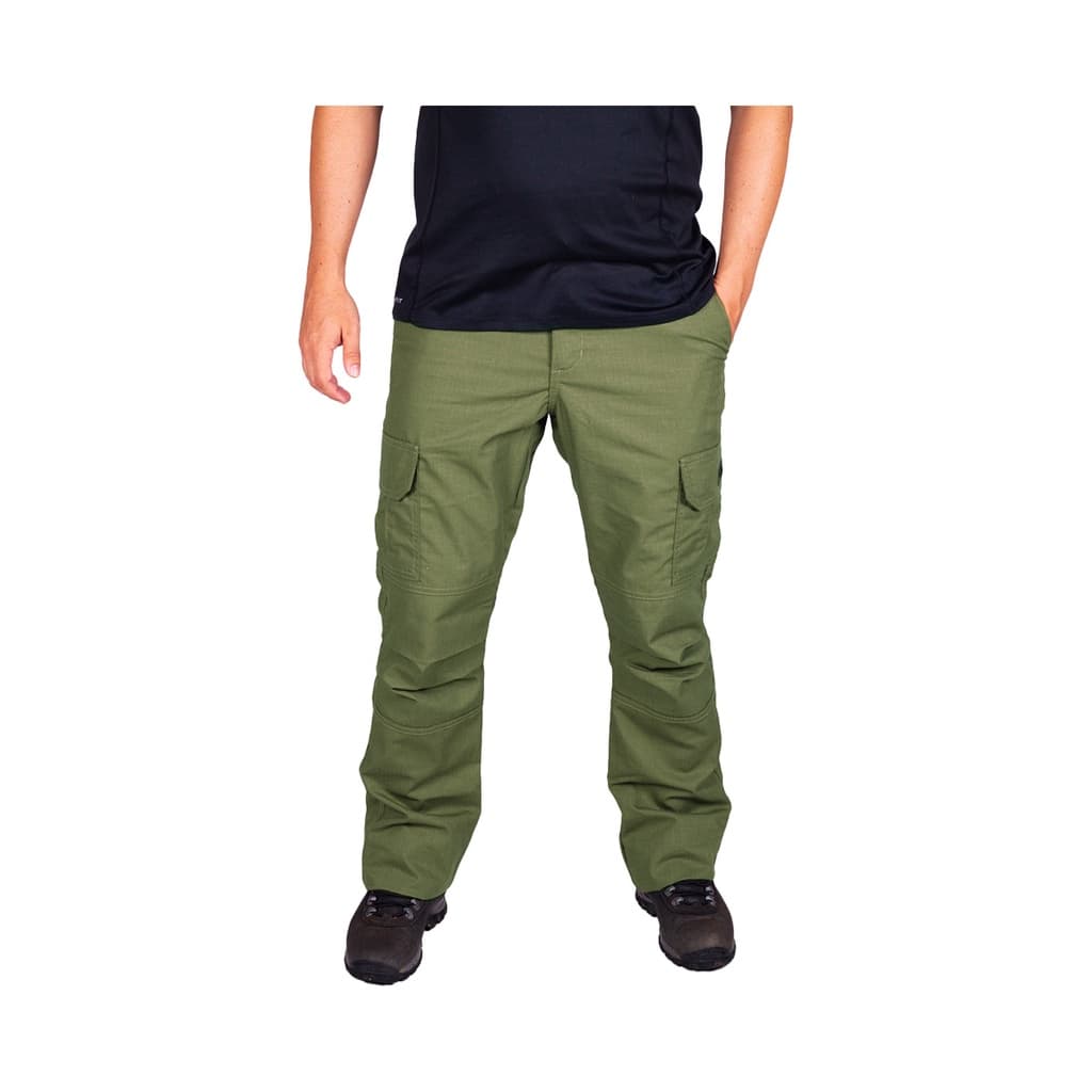 Calça Tática Masculina Cargo Adventure Em Ripstop Super Reforçada Com 6 Bolsos Verde Exclusivo