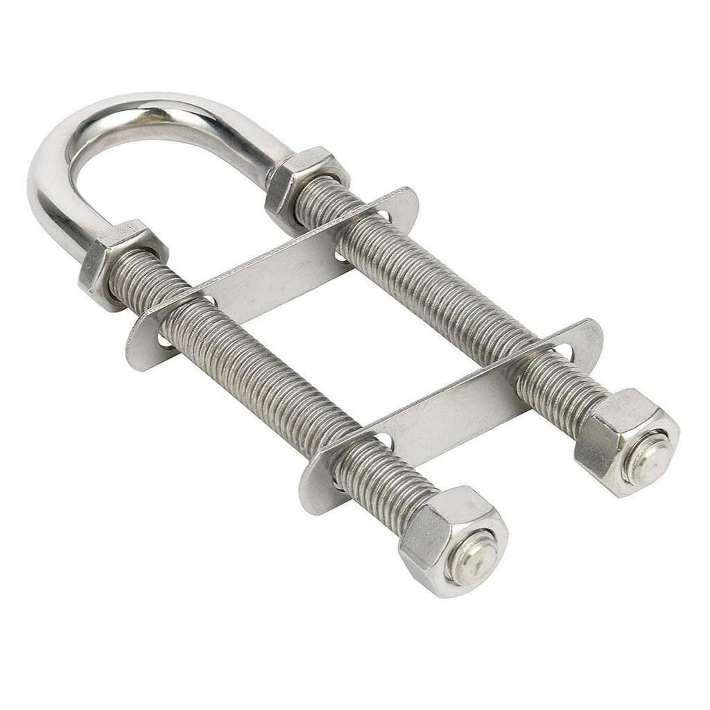 Amarrador Ubolt 3/8 Pol Regulável Em Aço Inox Parafuso Em U