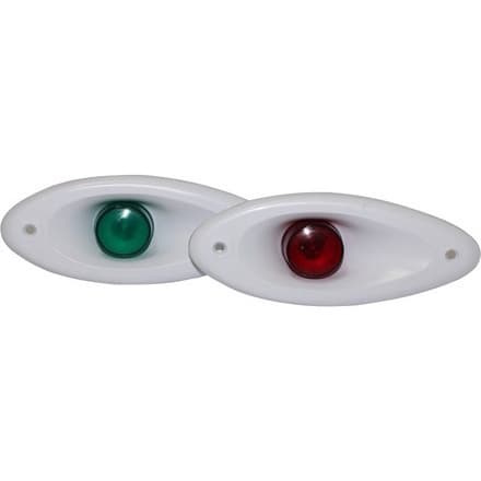 Luz de Navegação Proa Bombordo Boreste Olho de Tubarão Led 12v