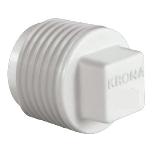 Plug Com Rosca Para Água Branco 1/2" Krona Amanco Tigre